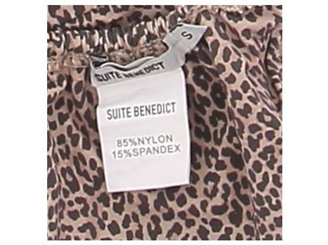 Autre Marque Bikini inferior con estampado animal Castaño - vista 5
