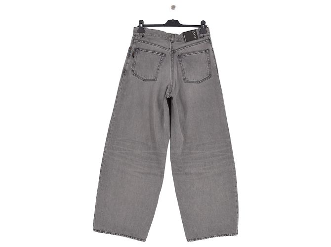 Jeans Haikure de algodão cinza corte largo cintura alta - vista 2