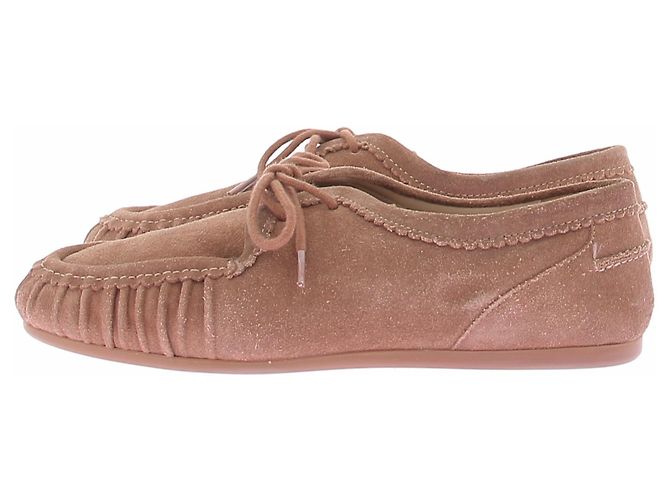 Autre Marque Mocasín de gamuza marrón Castaño - vista 2