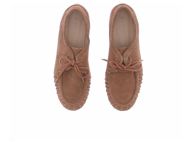 Autre Marque Mocasín de gamuza marrón Castaño - vista 4