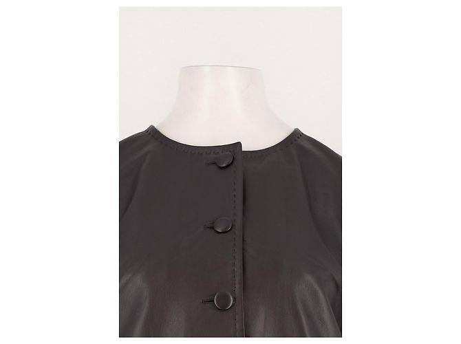 Autre Marque ARKET Lederjacke Schwarz - Ansicht 3
