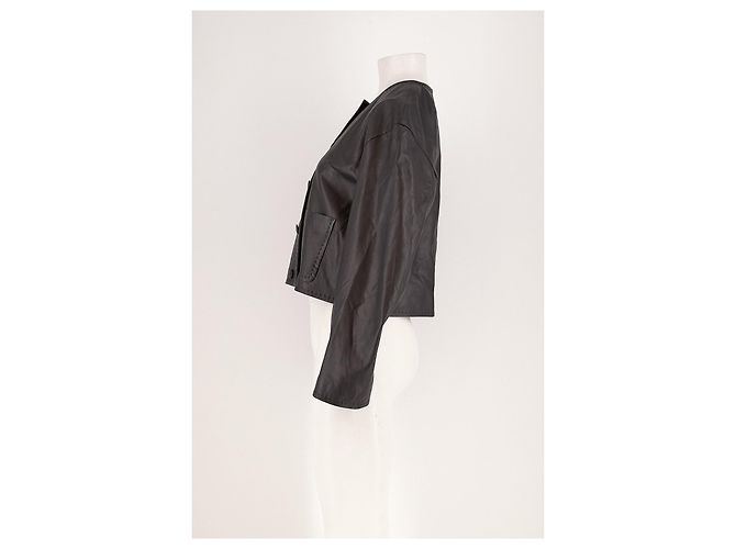 Autre Marque ARKET Lederjacke Schwarz - Ansicht 6