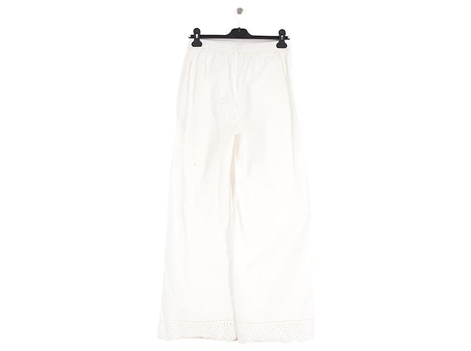 By Malene Birger Pantalones de algodón blanco - vista 2
