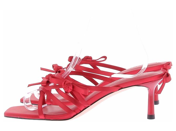 Autre Marque Sandali rossi con fiocchi Rosso - vista 2