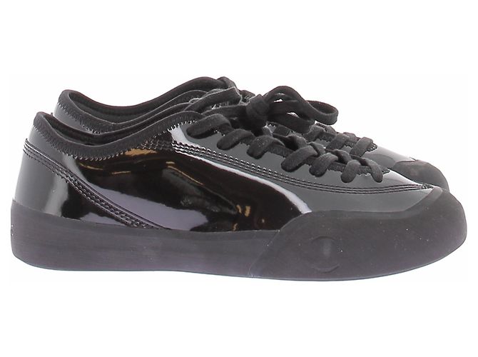 Autre Marque 1.30PM Sneaker aus schwarzem Lackleder - Ansicht 6