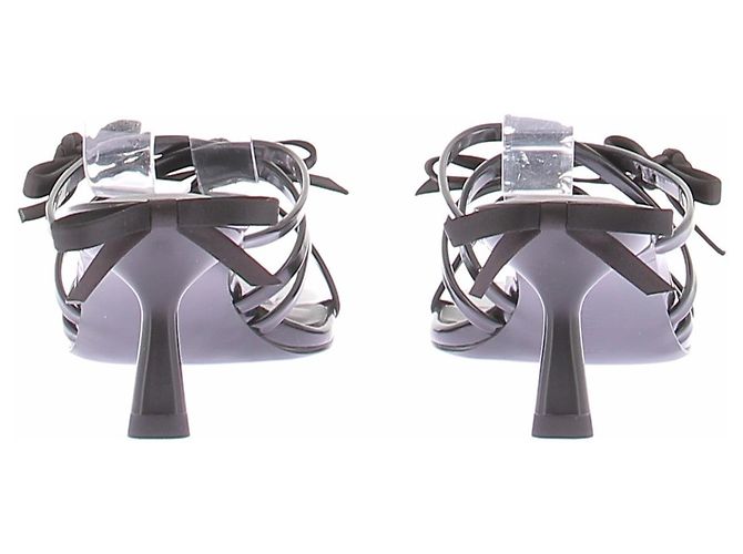 Autre Marque Schwarze Sandalen mit Schleifen - Ansicht 7