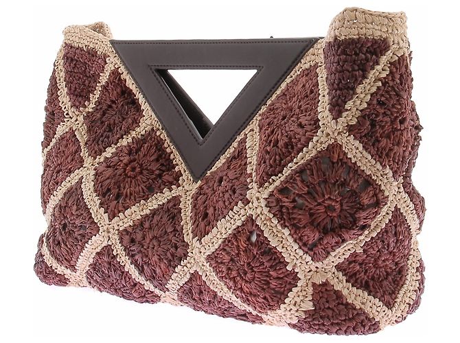Veronica Beard Clutch de ráfia Vesper - vista 2