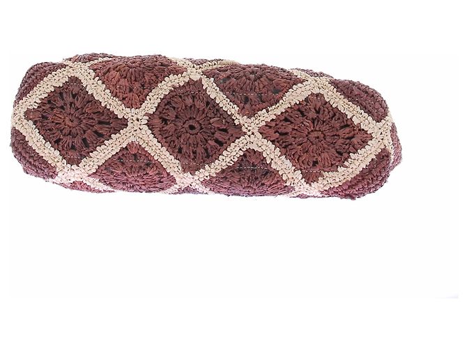 Veronica Beard Clutch de ráfia Vesper - vista 5