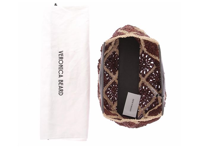 Veronica Beard Clutch de ráfia Vesper - vista 7