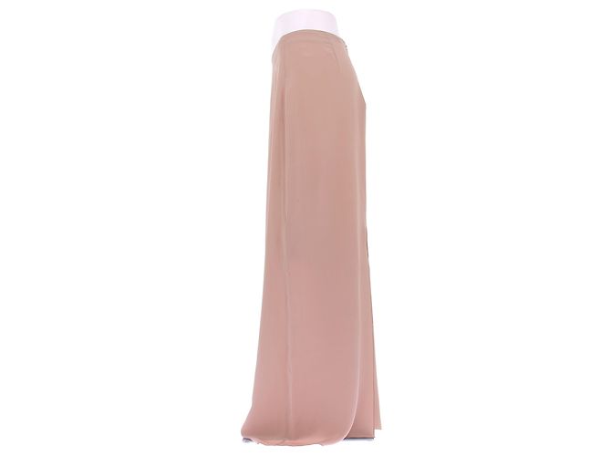 Gonna maxi in seta beige Johanna Ortiz - vista 4