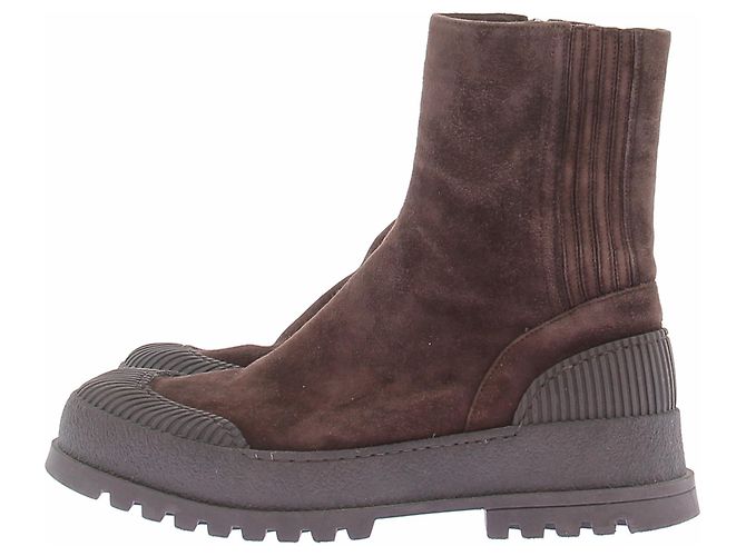 Aquazzura Braune Wildleder-Stiefeletten - Ansicht 2