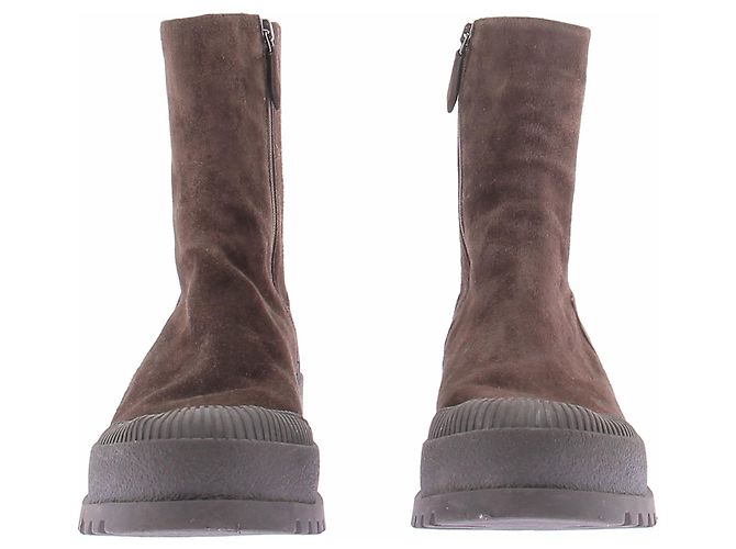 Aquazzura Braune Wildleder-Stiefeletten - Ansicht 3