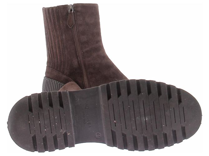 Aquazzura Braune Wildleder-Stiefeletten - Ansicht 5