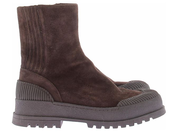 Aquazzura Braune Wildleder-Stiefeletten - Ansicht 6