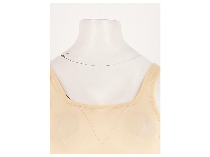 Soeur Baumwoll Tanktop Beige mit eckigem Ausschnitt - Ansicht 5
