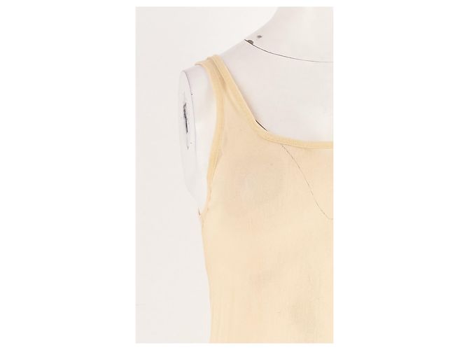 Soeur Baumwoll Tanktop Beige mit eckigem Ausschnitt - Ansicht 6