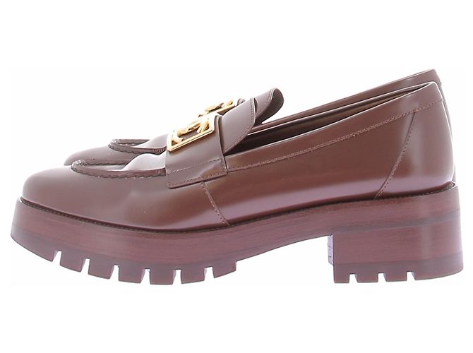 Chanel Mocassim em couro castanho - vista 2