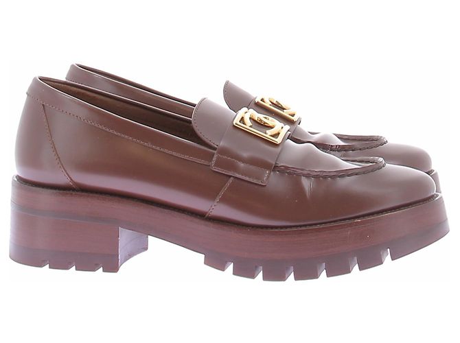 Chanel Mocassim em couro castanho - vista 3