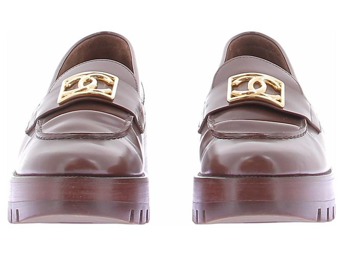 Chanel Mocassim em couro castanho - vista 4