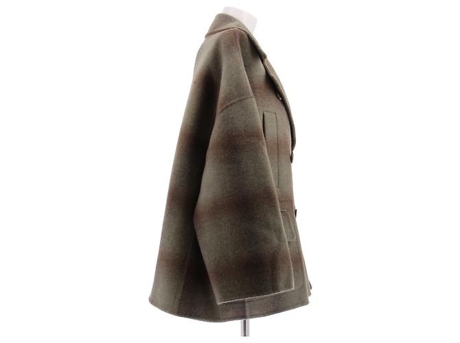 Loro Piana Cappotto verde e marrone - vista 3