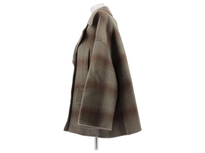 Loro Piana Cappotto verde e marrone - vista 4