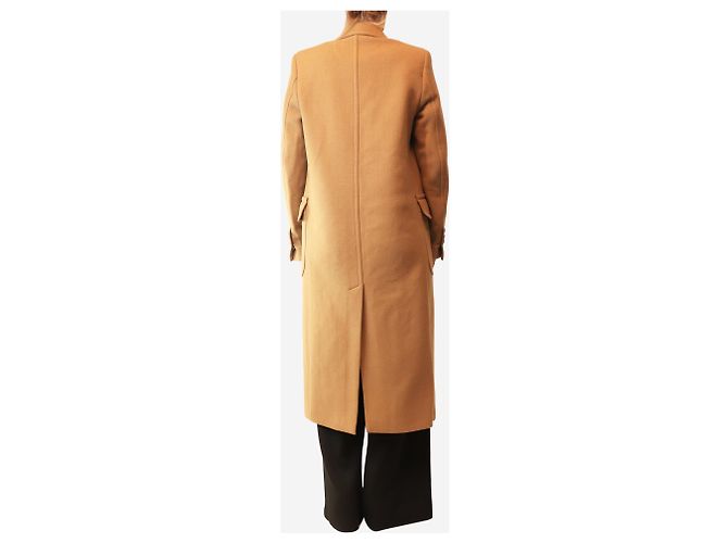 Ami Paris Tan Filz-Midi-Mantel Braun - Ansicht 2