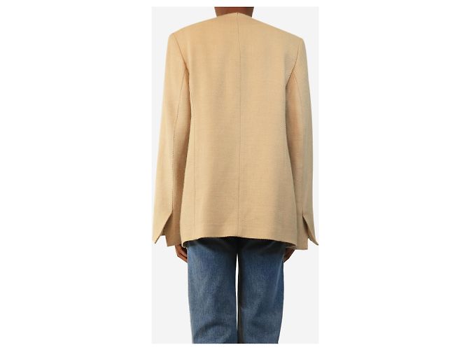 Totême Buttermilk Jumbo Twill Blazer - size UK 6 - Ansicht 2