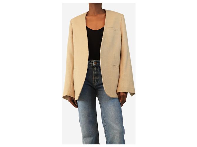 Totême Buttermilk Jumbo Twill Blazer - size UK 6 - Ansicht 3