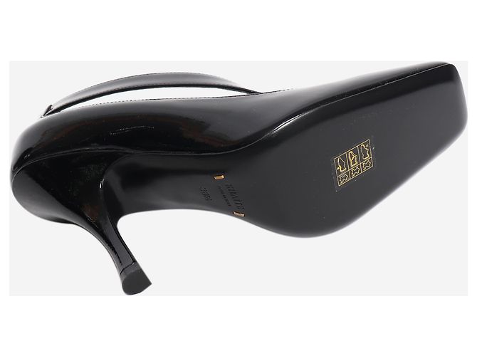 Khaite Eva asymmetrische Pumps aus schwarzem Lackleder - size EU 38.5 - Ansicht 4