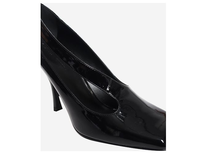 Khaite Eva asymmetrische Pumps aus schwarzem Lackleder - size EU 38.5 - Ansicht 5