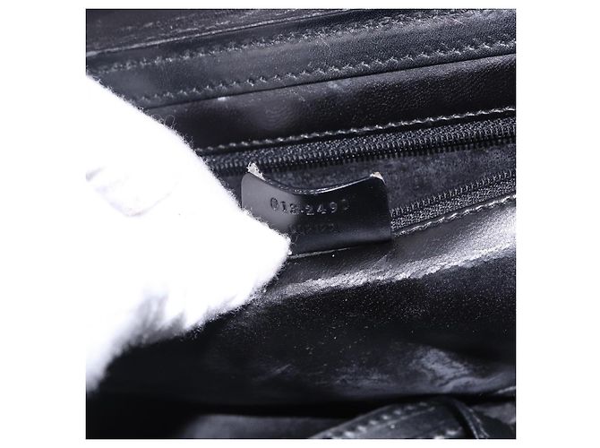 GUCCI Bamboo Vanity Hand Bag Nylon 2way Black Silver 013 2490 - vista 12