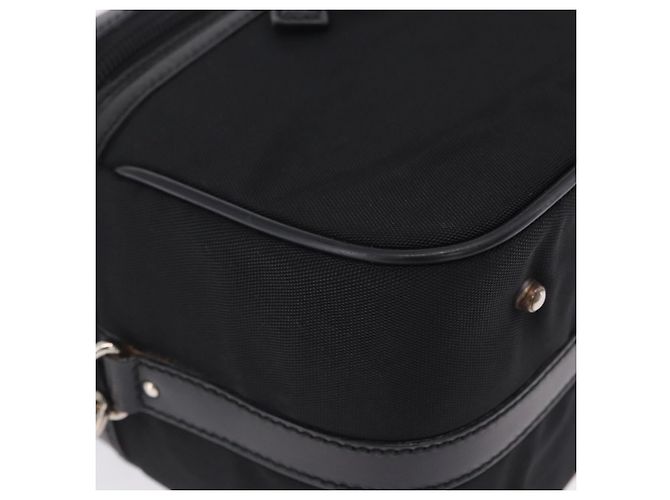 GUCCI Bamboo Vanity Hand Bag Nylon 2way Black Silver 013 2490 - vista 18