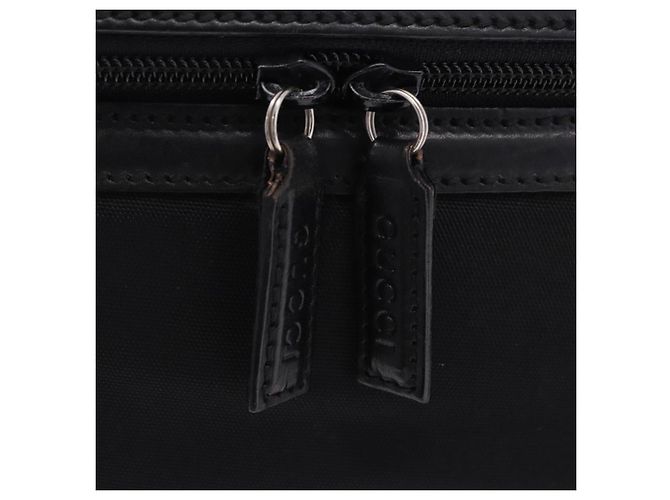 GUCCI Bamboo Vanity Hand Bag Nylon 2way Black Silver 013 2490 - vista 23