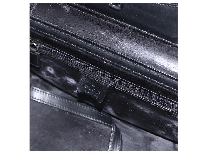 GUCCI Bamboo Vanity Hand Bag Nylon 2way Black Silver 013 2490 - vista 29