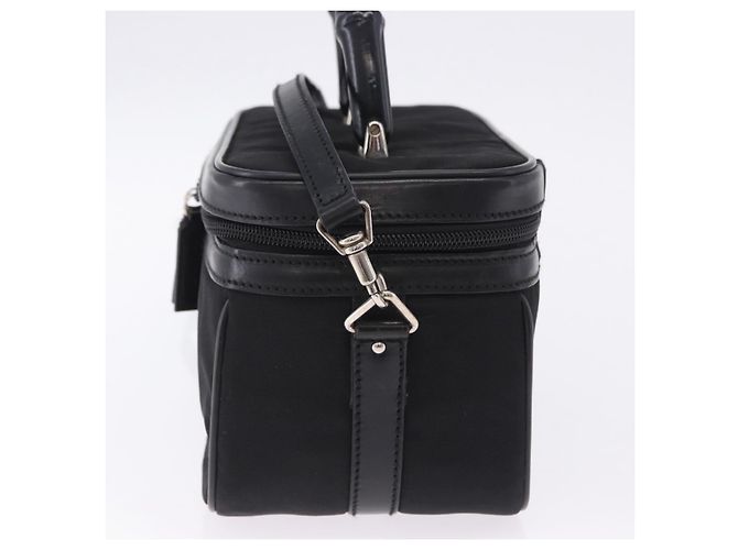 GUCCI Bamboo Vanity Hand Bag Nylon 2way Black Silver 013 2490 - vista 3