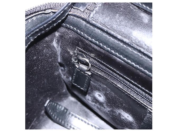 GUCCI Bamboo Vanity Hand Bag Nylon 2way Black Silver 013 2490 - vista 30
