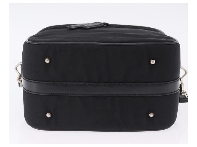 GUCCI Bamboo Vanity Hand Bag Nylon 2way Black Silver 013 2490 - vista 5