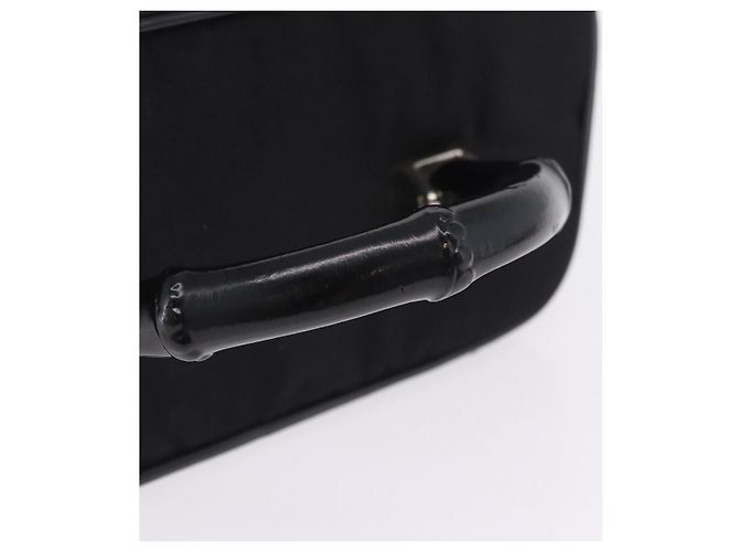GUCCI Bamboo Vanity Hand Bag Nylon 2way Black Silver 013 2490 - vista 7