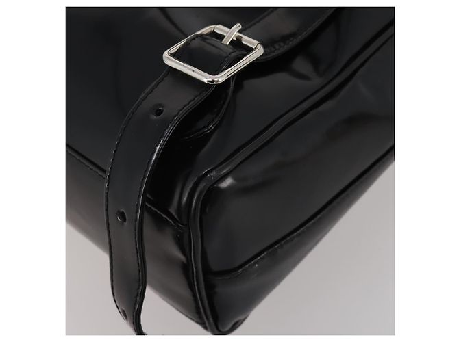 GUCCI Backpack Patent Black Silver - vista 10