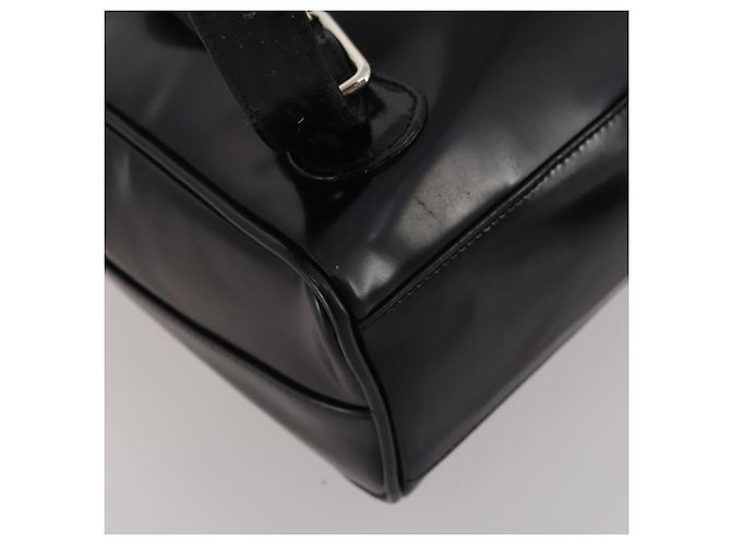 GUCCI Backpack Patent Black Silver - vista 17