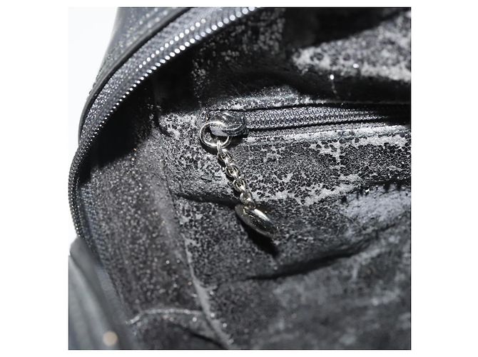 GUCCI Backpack Patent Black Silver - vista 22