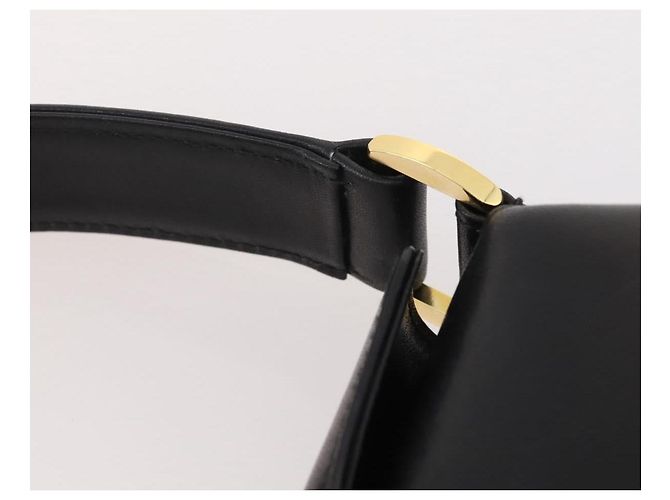 GUCCI Handtasche Leder Schwarz Gold - Ansicht 10