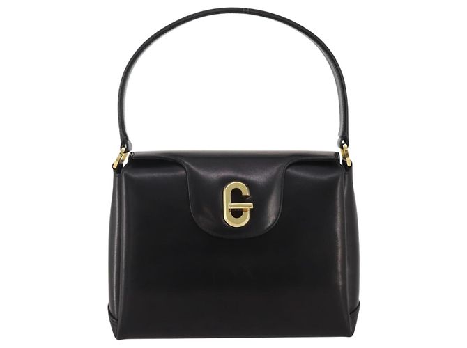 GUCCI Handtasche Leder Schwarz Gold - Ansicht 13