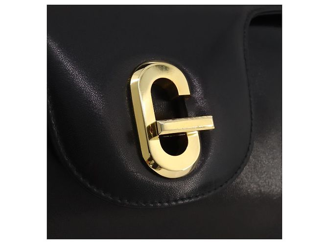 GUCCI Handtasche Leder Schwarz Gold - Ansicht 19