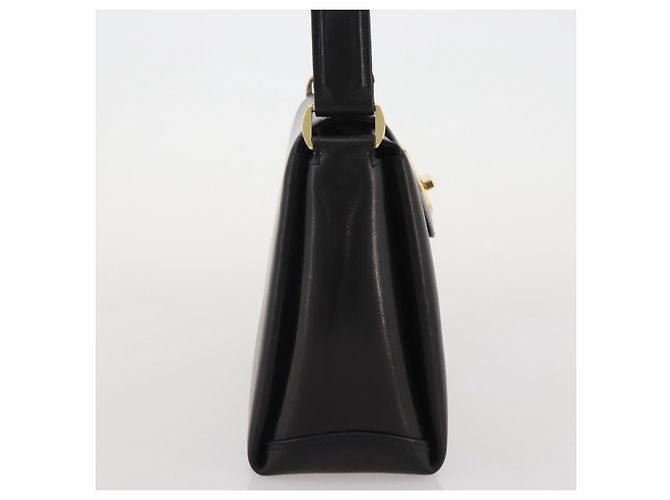 GUCCI Handtasche Leder Schwarz Gold - Ansicht 4