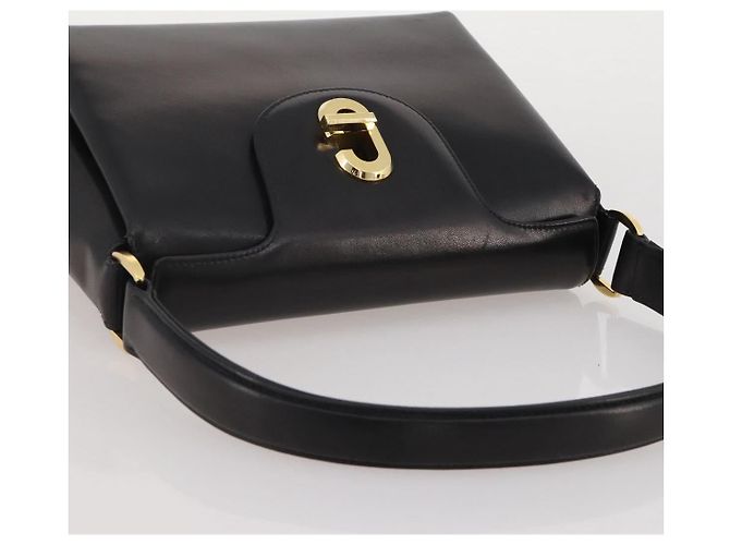 GUCCI Handtasche Leder Schwarz Gold - Ansicht 7