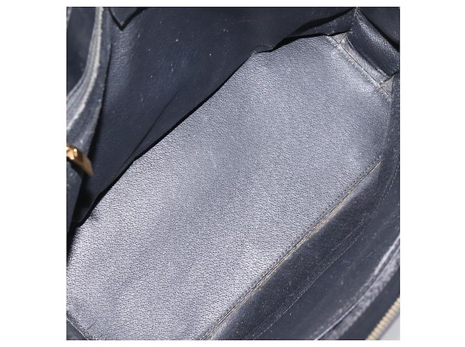 Céline CELINE Macadam Hand Bag PVC Leather 2way Black Gold Tone - vista 10