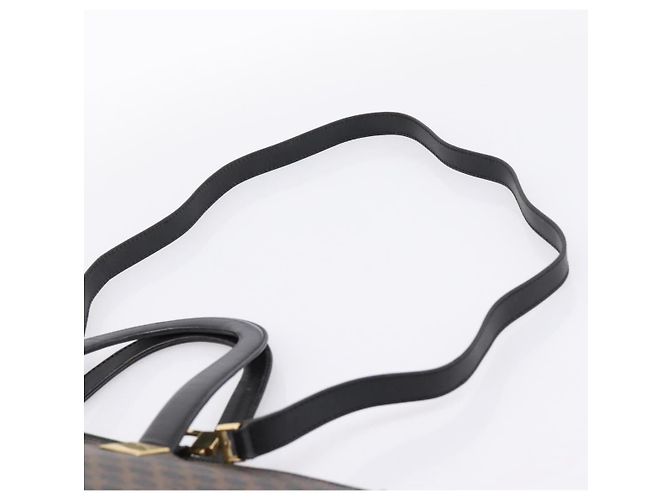 Céline CELINE Macadam Hand Bag PVC Leather 2way Black Gold Tone - vista 15