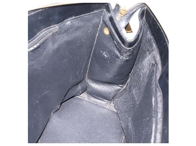 Céline CELINE Macadam Hand Bag PVC Leather 2way Black Gold Tone - vista 21