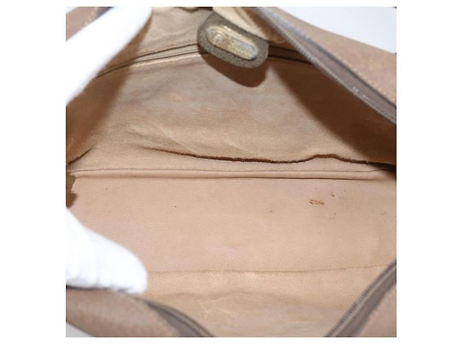 GUCCI GG Supreme Shoulder Bag PVC Beige Gold - vista 11